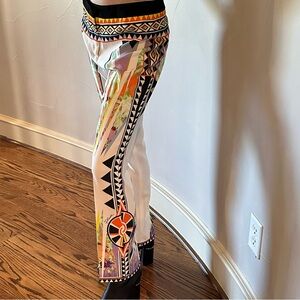 JUST CAVALLI Stretch Geometric Print Pants🌸